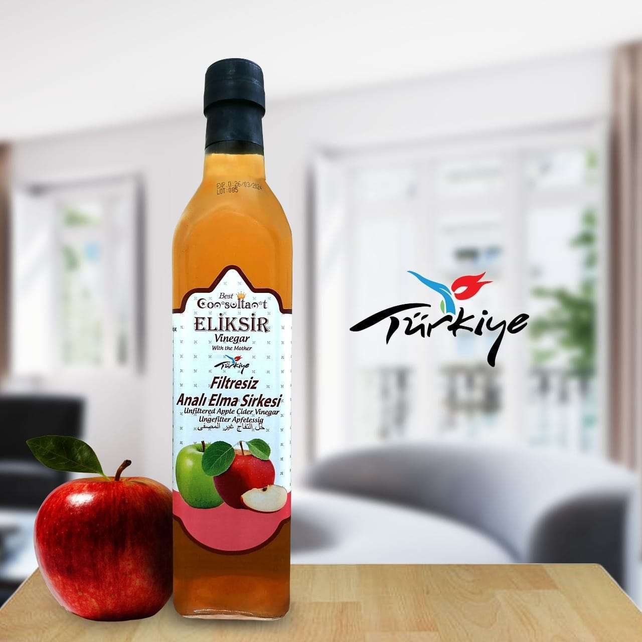 apple-vinegar এপল সিডার ভিনেগার (turkey) - ৫০০মিলি. - Image 1